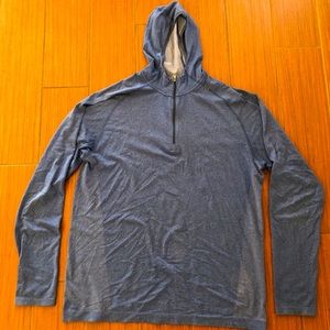 Blue Lululemon 1/4 zip hoodie